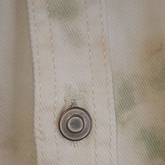 Boy's Girl's Tie Dye Jean Denim Woven Button Down Shirt Jacket - Picture 4 of 8